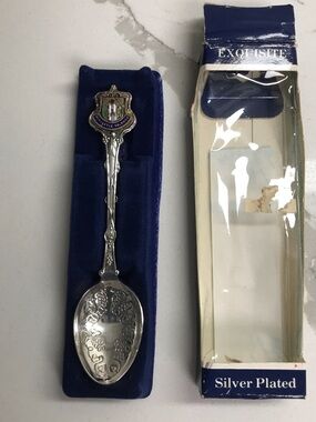 Silver Plated Vintage Decorative Souvenir Spoon Newcastle Co